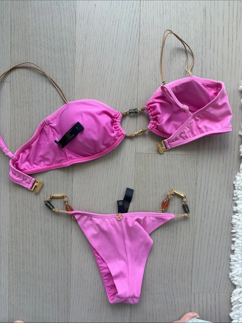 Pink bikini set